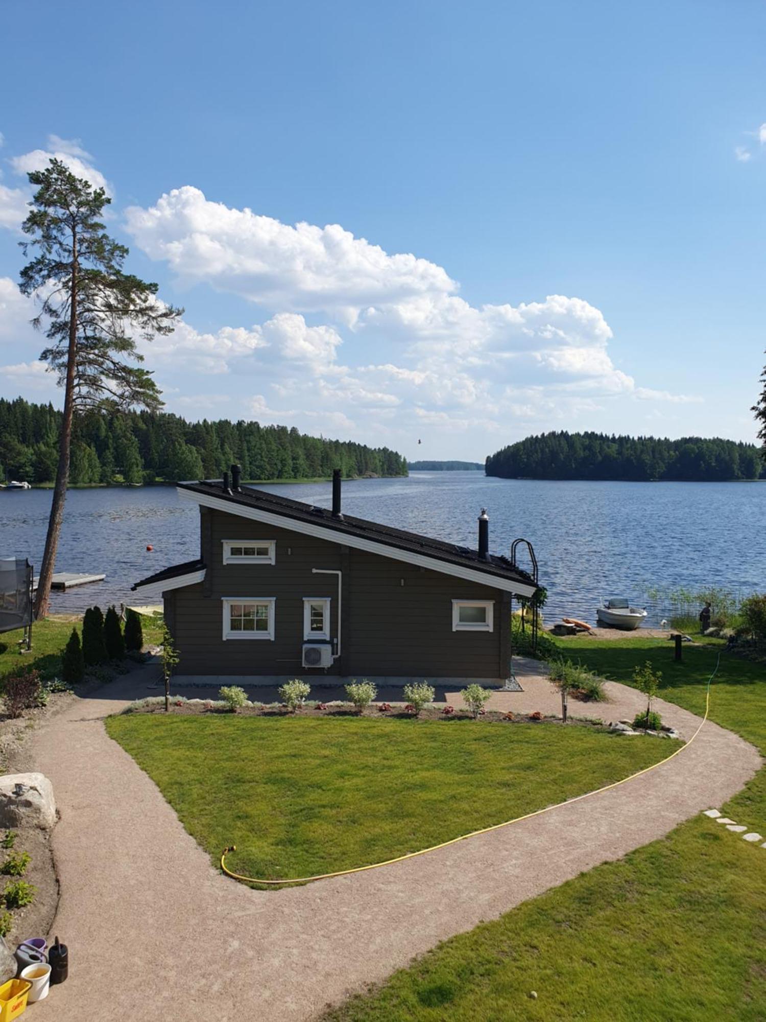 Stunning Log Cabin 45M2 On The Shore Of Kallavesi. Куопио Экстерьер фото